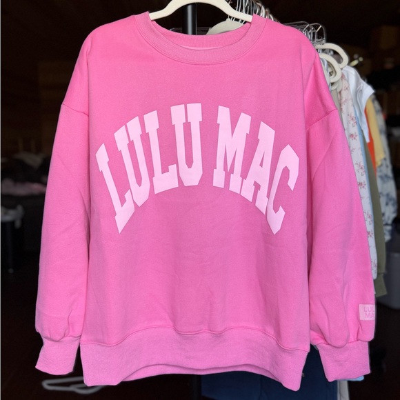 lulu mac Tops - Lulu Mac Bright Pink Sweatshirt